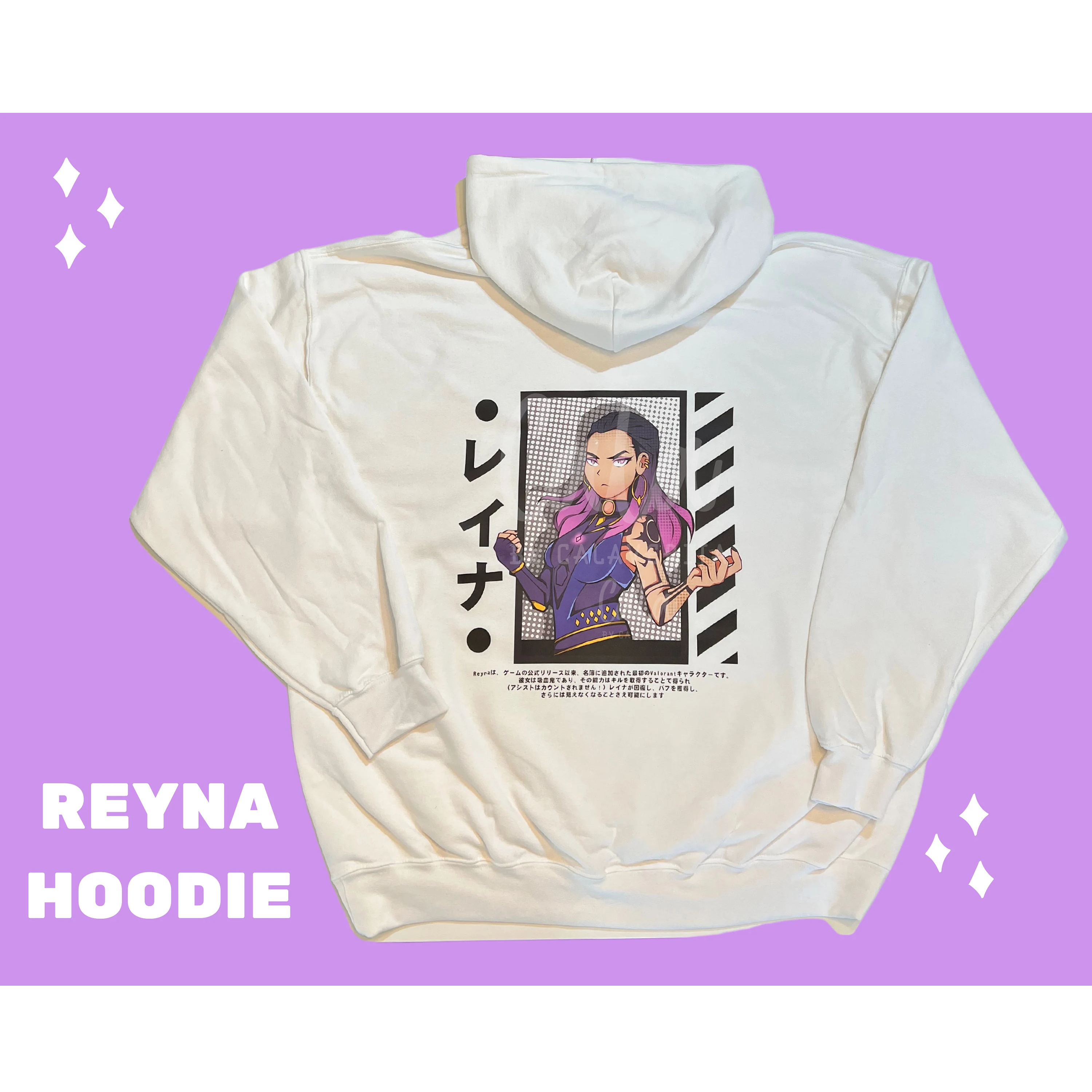 Hoodie met Reyna als afbeelding